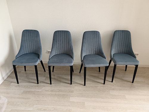 Стул на металлокаркасе Kora green / black фото покупателя 205