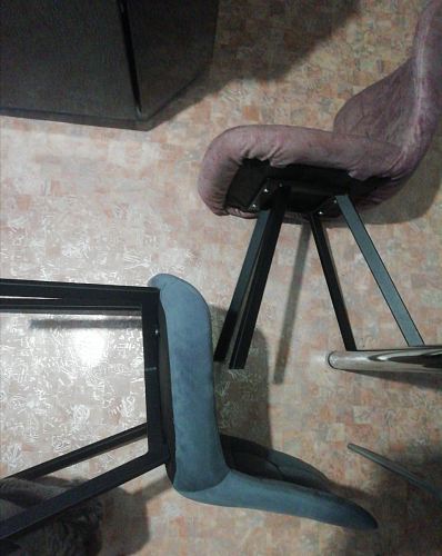 Стул на металлокаркасе Челси К бирюзовый / черный фото покупателя 181