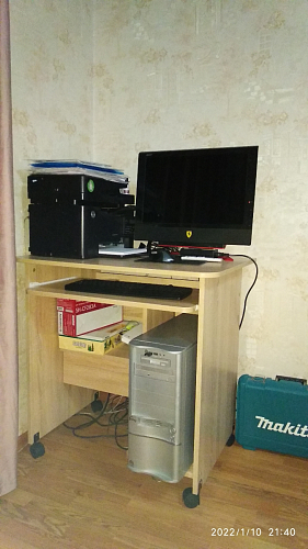 Стол компьютерный КСТ-10.1 бетон фото покупателя 10