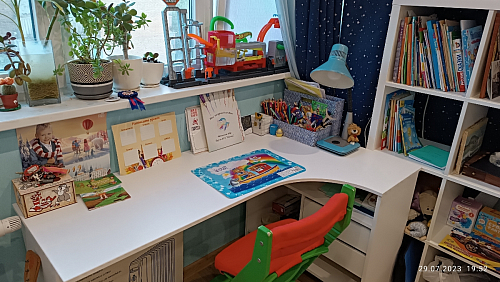 Стол письменный СПм-25 правый венге фото покупателя 8