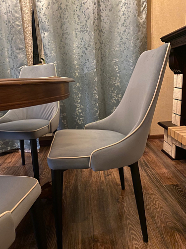 Стул на металлокаркасе Kora gray / black фото покупателя 315