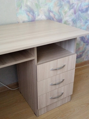 Стол письменный Бриз МДФ волна лайм / ясень светлый фото покупателя 75