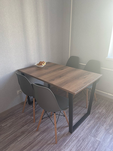 Деревянный стол Лота Лофт 120x75 дуб крафт табачный / черный матовый фото покупателя 88