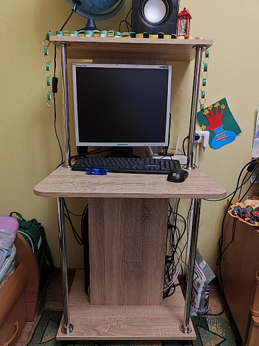 Компьютерный стол КСТ-12 белый  - Уцененный экземпляр фото покупателя 7