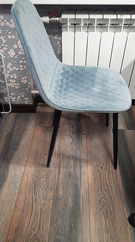 Стул на металлокаркасе Capri голубой фото покупателя 90