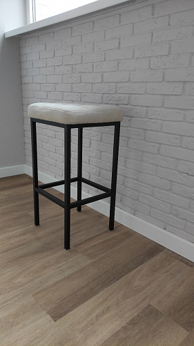 Барный стул Лофт микровелюр катания блэк / черный матовый фото покупателя 147