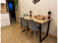 Стол Лота Лофт 140 25 мм черный матовый / бетон фото покупателя 32