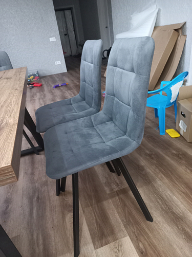 Стул на металлокаркасе Чилли зеленый / черный фото покупателя 1036