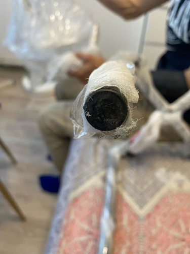 Стул на металлокаркасе Capri blue / white фото покупателя 132