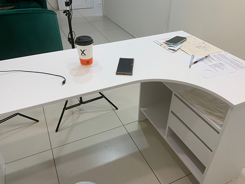 Письменный стол СПм-25 правый белый фото покупателя 6