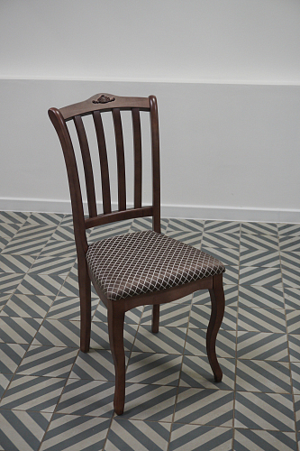 Деревянный стул Виньетта орех / мерц белый люкс из шоурума 2