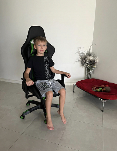 Компьютерное кресло Blok green / black фото покупателя 3