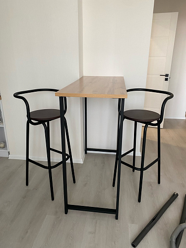 Барная стойка Дилан Лофт 120х60х90 бетон фото покупателя 8