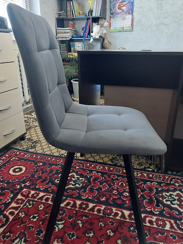 Стул на металлокаркасе Чилли К кирпичный / черный фото покупателя 624