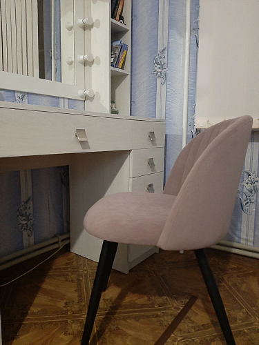 Стул на металлокаркасе Gabi 1 темно-серый / черный фото покупателя 240