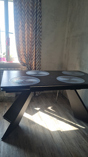 Керамический стол Ливи 140(200)х80х78 patagonia bronze / черный фото покупателя 1