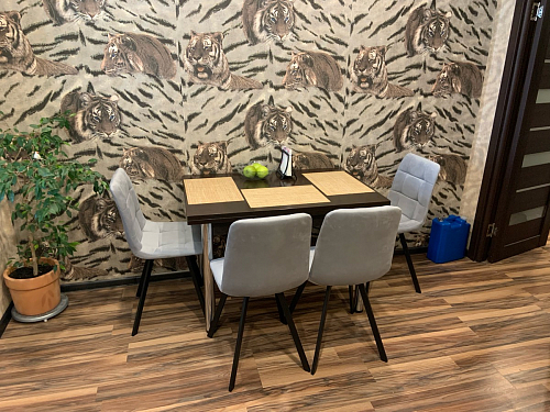 Стул на металлокаркасе Чилли зеленый / черный фото покупателя 739