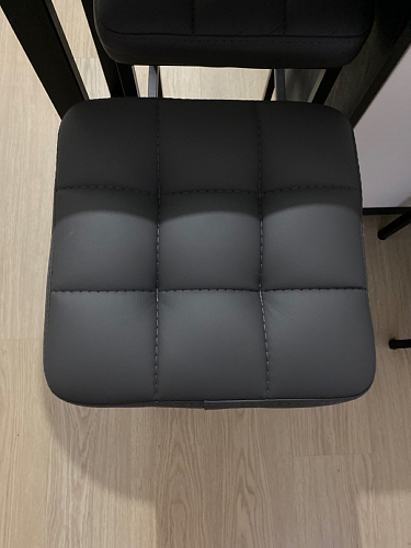 Барный стул Лофт микровелюр катания изумруд / черный матовый фото покупателя 76