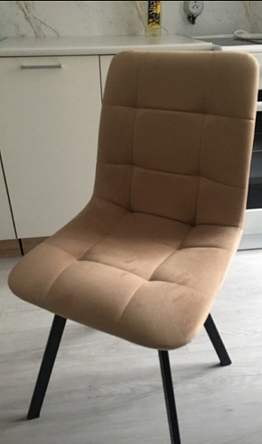 Стул на металлокаркасе Чилли К черный / зеленый фото покупателя 298