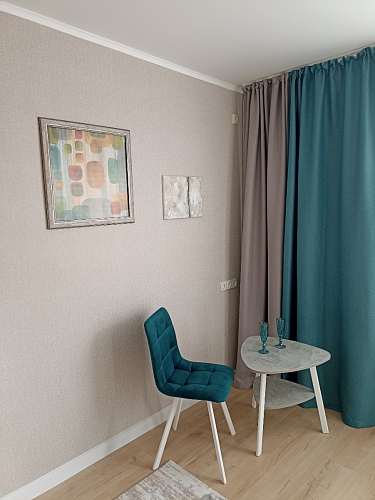 Стул на металлокаркасе Чилли черный / зеленый фото покупателя 1087