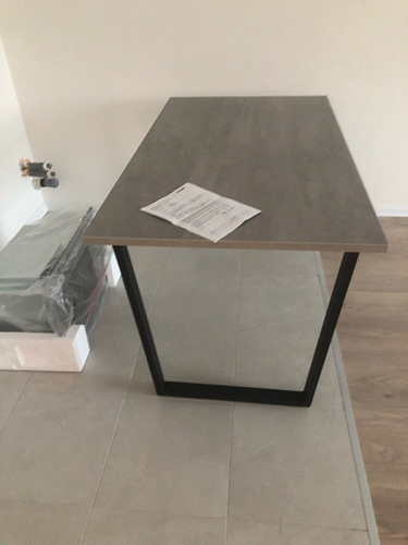 Деревянный стол Лота Лофт 120x75 дуб крафт табачный / черный матовый фото покупателя 7