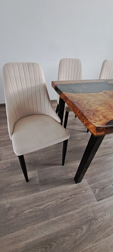 Стул на металлокаркасе Kora gray / black фото покупателя 396