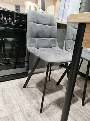 Стул на металлокаркасе Чилли горчичный / черный фото покупателя 1014