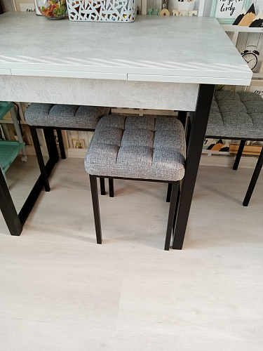 Стол Форли дуб рошелье / черный матовый фото покупателя 54