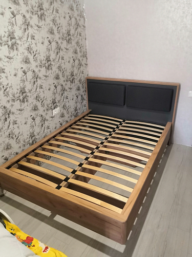 Двуспальная кровать Клауд 160х200 парящая дуб крафт золотой / антрацит фото покупателя 421