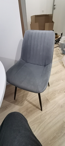 Стул на металлокаркасе Седа К латте / черный фото покупателя 263