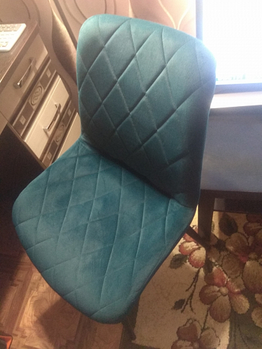 Стул на металлокаркасе Fox green / black фото покупателя 3