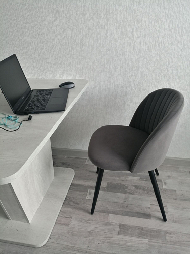 Стул на металлокаркасе Gabi green / black / silver фото покупателя 318