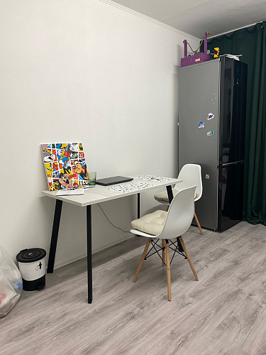 Стол Тринити Лофт 120 25 мм черный матовый / юта фото покупателя 187