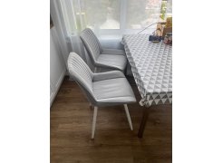 Стул на металлокаркасе Вейв светло-серый (hl 63) / 10К черный каркас фото покупателя 20