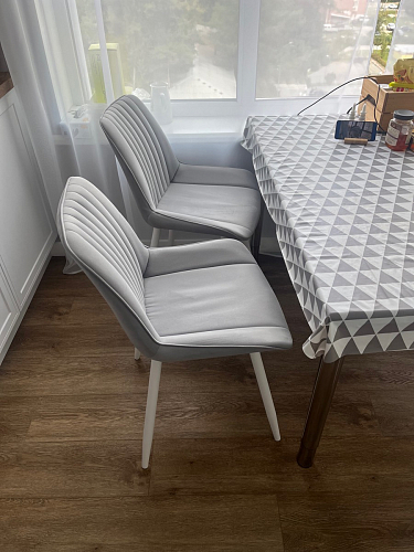 Стул на металлокаркасе Седа К латте / черный фото покупателя 20