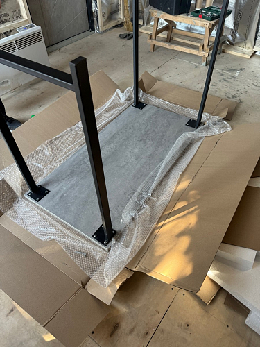 Барная стойка Дилан Лофт 120х40х98 дуб делано темный фото покупателя 171