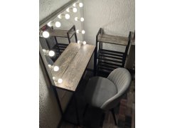 Стул на металлокаркасе Gabi 1 gray / black фото покупателя 292