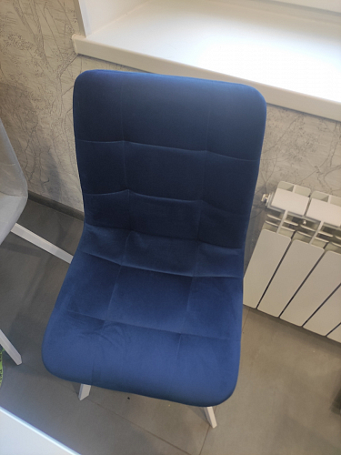 Стул на металлокаркасе Чилли К черный / зеленый фото покупателя 622