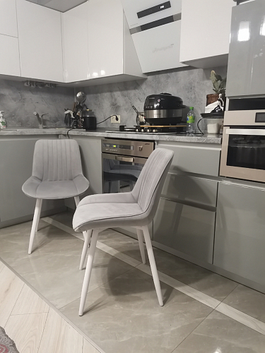 Стул на металлокаркасе Седа К латте / черный фото покупателя 2