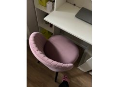 Стул на металлокаркасе Gabi 1 бежевый / черный с серебряными наконечниками фото покупателя 829