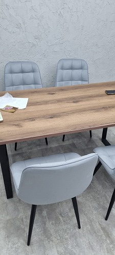 Стол раскладной Лота Лофт 120 25 мм юта / черный матовый фото покупателя 72