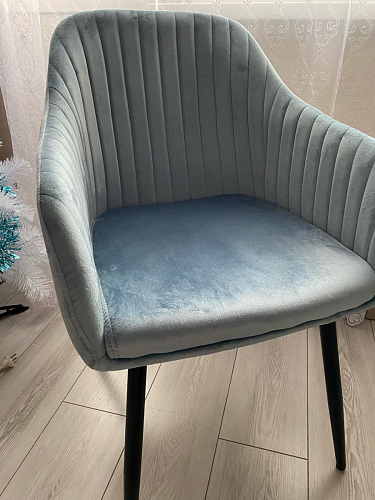 Стул на металлокаркасе Slam dark beige фото покупателя 33