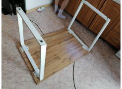 Стол Лота Лофт 140 25 мм юта / белый матовый фото покупателя 47