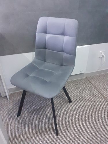 Стул на металлокаркасе Чилли синяя ткань / белый фото покупателя 1022