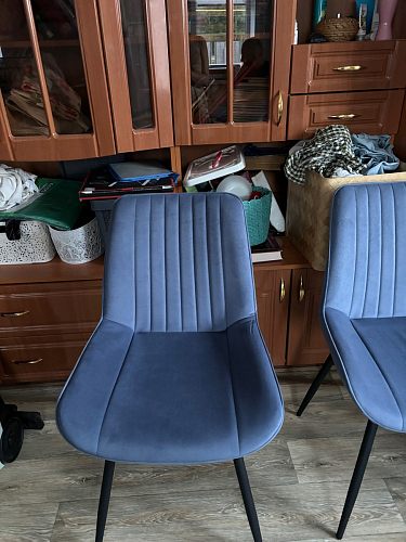 Стул на металлокаркасе Седа К латте / черный фото покупателя 200