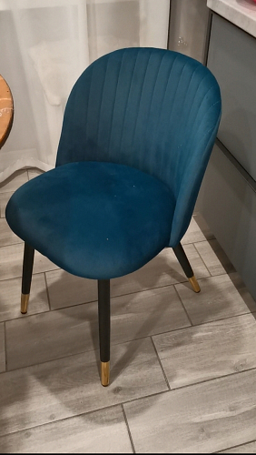 Стул на металлокаркасе Gabi green / black / silver фото покупателя 30