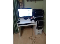 Компьютерный стол Джаз-24 левый белый фото покупателя 139