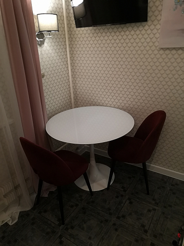 Стеклянный стол Tulip 90 white фото покупателя 46