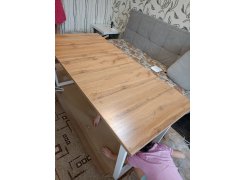 Стол Лота Лофт 140 25 мм юта / белый матовый фото покупателя 452