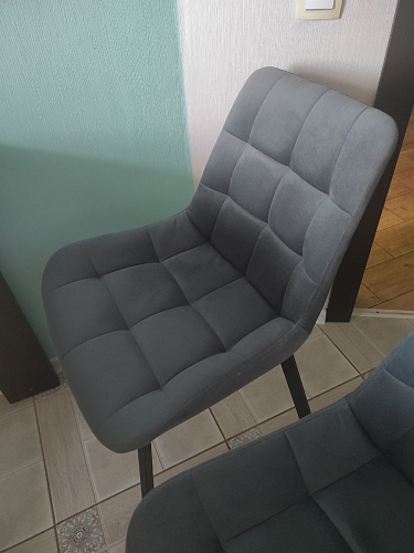 Стул на металлокаркасе Челси К крутящийся бирюзовый / черный фото покупателя 97